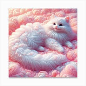 Fractal Cat Canvas Print