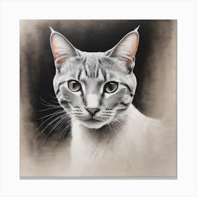 Portrait Of A Cat 1 Canvas Print