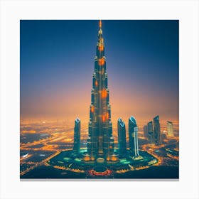 Dubai Burj Khalifa Canvas Print