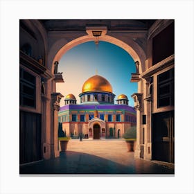 Dome Of The Rock Canvas Print