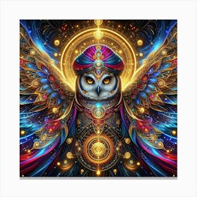 Owl In The Sky Canvas Print