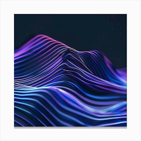 Abstract Wave Pattern 8 Canvas Print