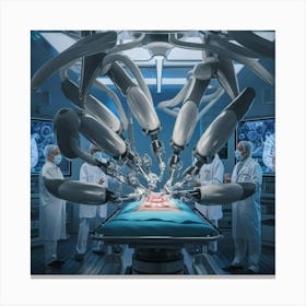 Robots In The Operating Room Canvas Print