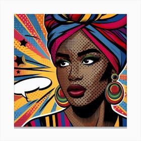 Neema Pop African Woman Canvas Print