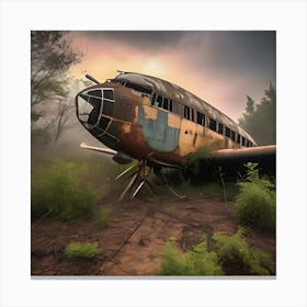 Abandoned Plane 4 Canvas Print