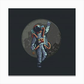 Astronaut In Space 1 Canvas Print