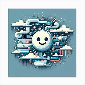 Smiley Face Canvas Print