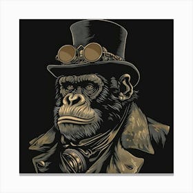 Steampunk Monkey 53 Canvas Print