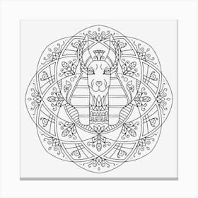 Egyptian Mandala 07 Canvas Print