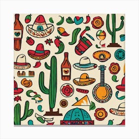 Mexican Pattern 6 Canvas Print