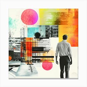 Abstract Painting Collage 2 Canvas Print