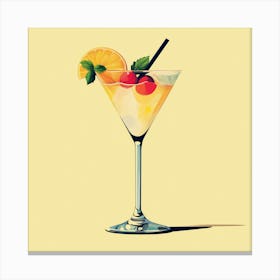 Beautiful Pop Art Cocktail Bar Wall Art Canvas Print