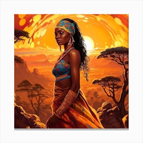 African Woman 36 Canvas Print