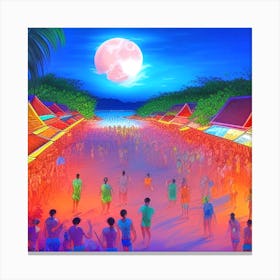 Thailand At Night Canvas Print