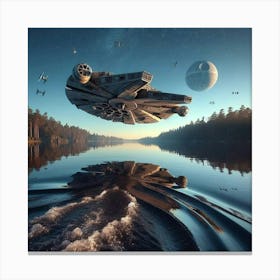 Star Wars Millennium Falcon 3 Canvas Print