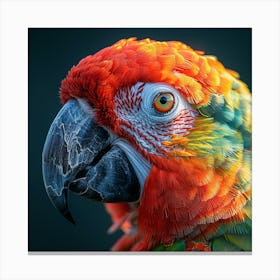 Portrait Of A Parrot 6 Canvas Print