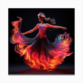 Fire Dancer 2 Canvas Print