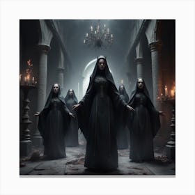 Nuns Of The Dark Church Canvas Print
