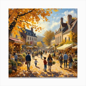 Autumn Market Canvas Print