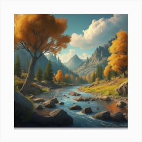 Autumn In The Mountains Canvas Print