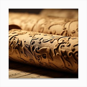 Scrolls Of Music Canvas Print