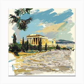 Acropolis 4 Canvas Print