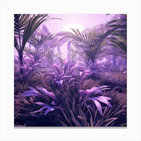 Purple Jungle 1 Canvas Print
