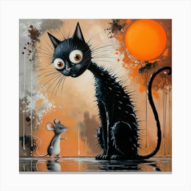 Cat And Mouse 1 Canvas Print