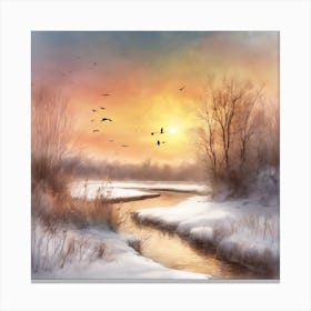 Winter Landscape 1 Canvas Print