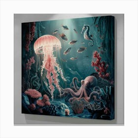 A Stunning Wall Art Featuring A Dreamy Underwater Sgkkoonproqty9tglou3gw Linu7zxdtiaumfin6afqya Canvas Print