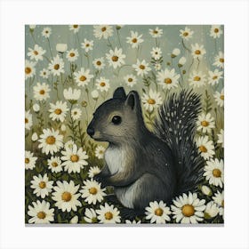 Squirrel Fairycore Painting 1 Canvas Print