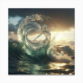Water Wave Canvas Print