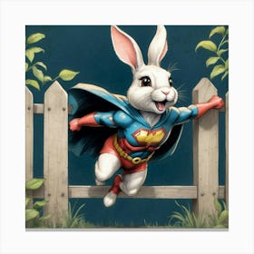 Rabbit Super Hero 2 Canvas Print