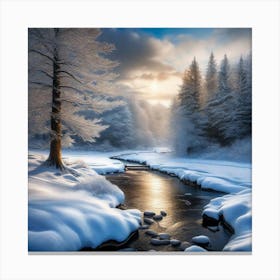 Snowy River Canvas Print