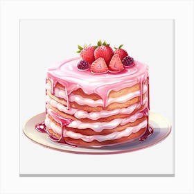 Pink Cake Canvas Print