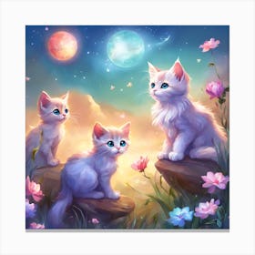 Cute Kittens Canvas Print