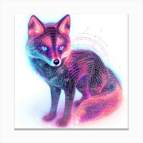 Fox In Space 2 Canvas Print