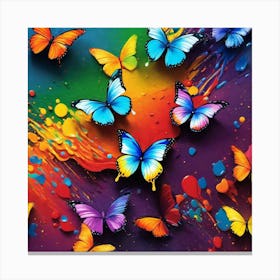 Colorful Butterflies 74 Canvas Print