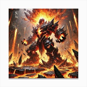 Coreborn Elemental Eruption Canvas Print