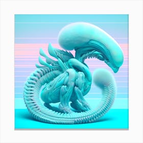 Alien Fuzzy Canvas Print