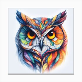 Colorful Owl 1 Canvas Print