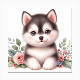 Baby Husky 1 Canvas Print