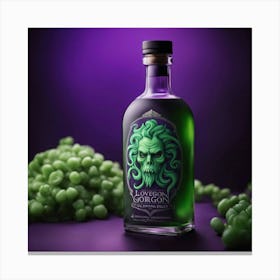 Bottle Of Gin Canvas Print