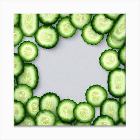 Sliced Cucumbers 1 Canvas Print