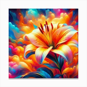 Colorful Lily 1 Canvas Print