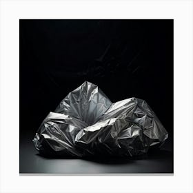 A Discarded Polyethylene Wrapper Artfully Crumpled At The Center Of The Scene Mindlessly Strewn En (1) Canvas Print