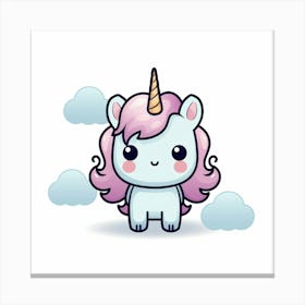 Cute Unicorn 490 Canvas Print