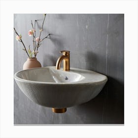 Bathroom Sink Canvas Print