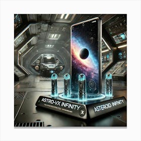 A Futuristic Smartphone, Astro Vx Infinity, Design Canvas Print