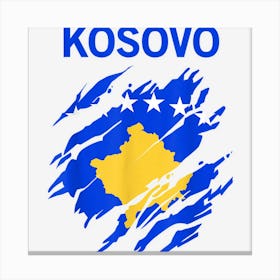 Kosovare Kosovar Flag Canvas Print